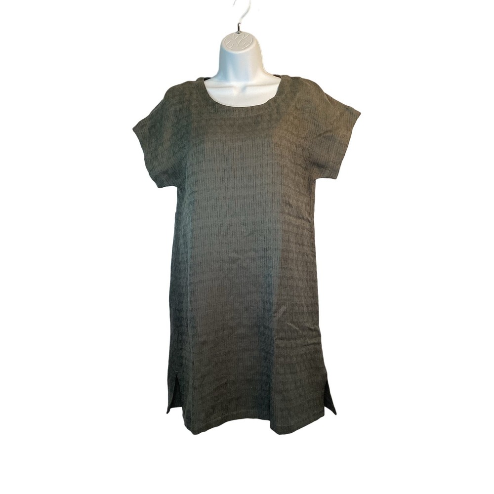 Soft Surrounding Remi Gauze Shirt Dress Green Womens Size PXS